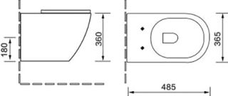 Комплект SantiLine SL-5005+SL-01 безободковый белый унитаз с сиденьем микролифт и инсталляция с клавишей смыва хром овал
